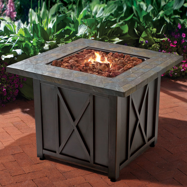 Mr. BarBQ Endless Summer 30,000 BTU LP Gas Outdoor Fire Pit Table